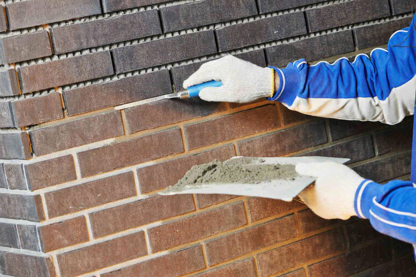 Brick wall installation in Post Falls, ID